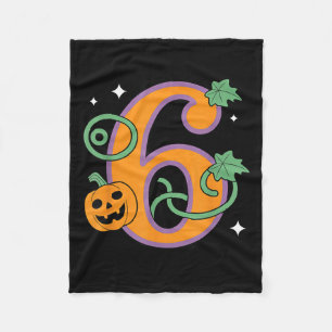 Pumpkin Six Seven 67 Matching 6 Halloween Couple  Fleece Blanket