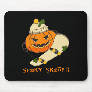 Pumpkin Skateboard Halloween Costume Fun Skateboar Mouse Mat