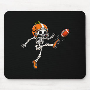 Pumpkin skeleton football halloween costume boys mouse mat