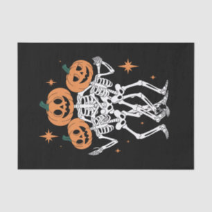 Pumpkin Skeleton Halloween Pumpkin Spooky Season  Tissue Paper