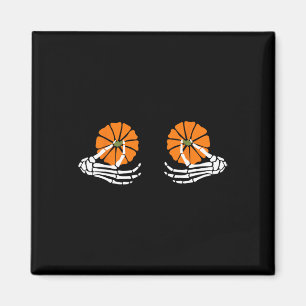 Pumpkin Skeleton Hand Halloween  Magnet