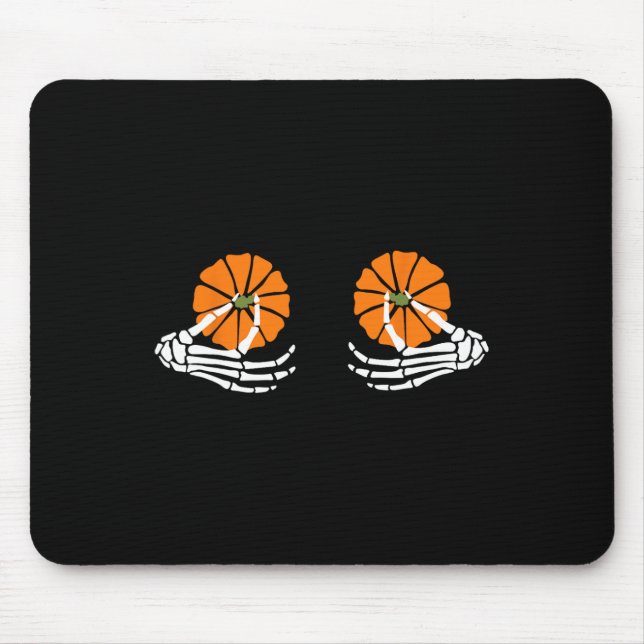 Pumpkin Skeleton Hand Halloween  Mouse Mat (Front)