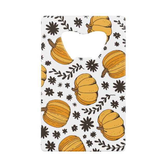 Pumpkin sketches: hand-drawn seamless pattern. (Front)