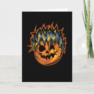 Pumpkin Skull Card