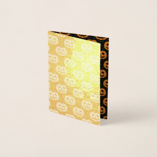 Pumpkin Skull  Foil Card
