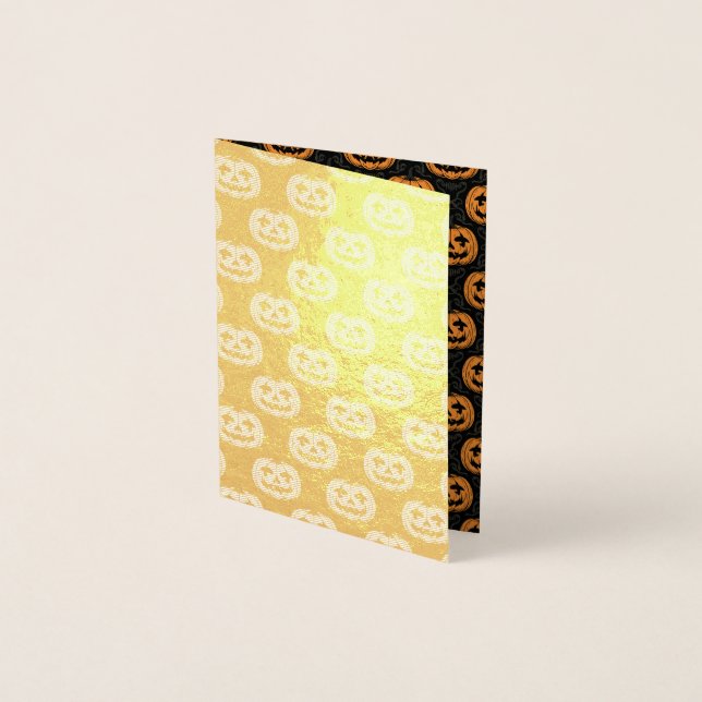 Pumpkin Skull  Foil Card (Front)