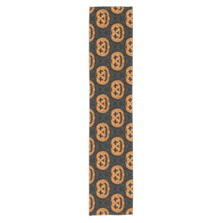 Pumpkin Skull Short Table Runner
