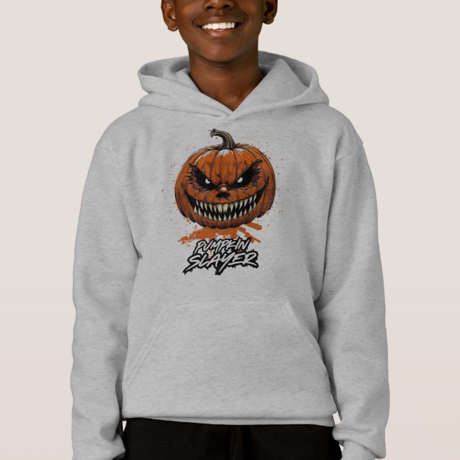 Pumpkin Slayer Child Halloween Sweater (Front)