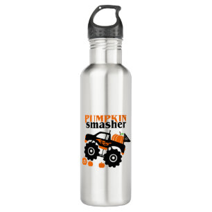 Pumpkin Smasher Boys Halloween Monster Truck 710 Ml Water Bottle
