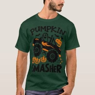 Pumpkin Smasher Spooky Ghost Truck T-Shirt