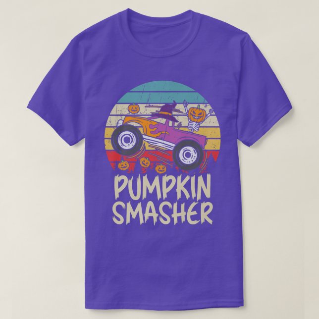 pumpkin smasher toddler Halloween for Monster Truc T-Shirt (Design Front)