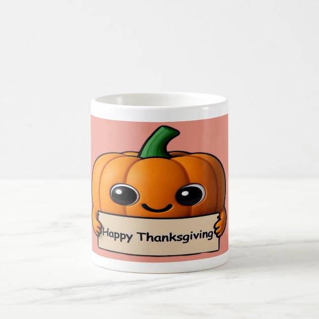 Pumpkin Smiles & Gratitude Sips- Thanksgiving Mug (Center)