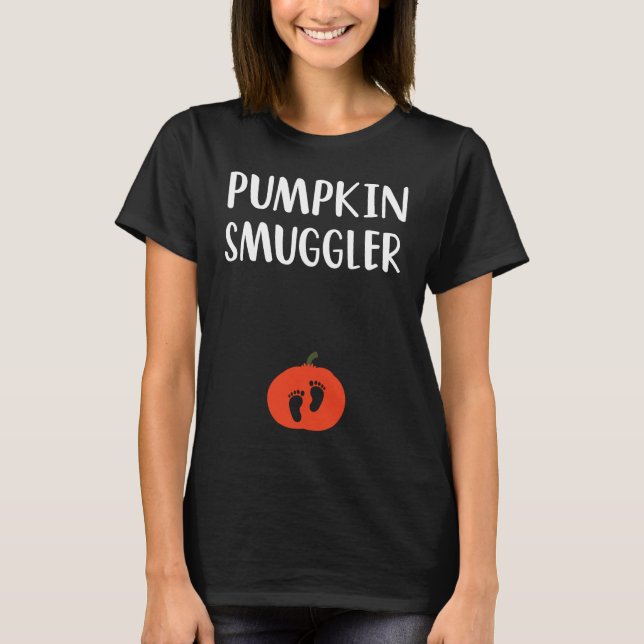 Pumpkin Smuggler  Expecting Parents Pregnancy Reve T-Shirt (Front)