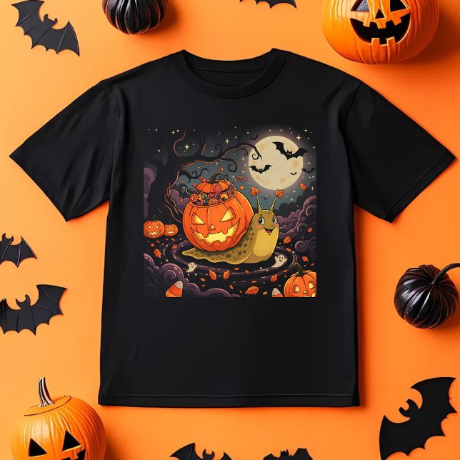 Pumpkin Snail,Funny Halloween Creature T-Shirt (Creator Uploaded)
