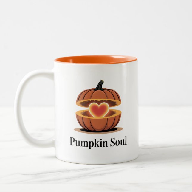 Pumpkin Soul Autumn Coffee Mug (Left)