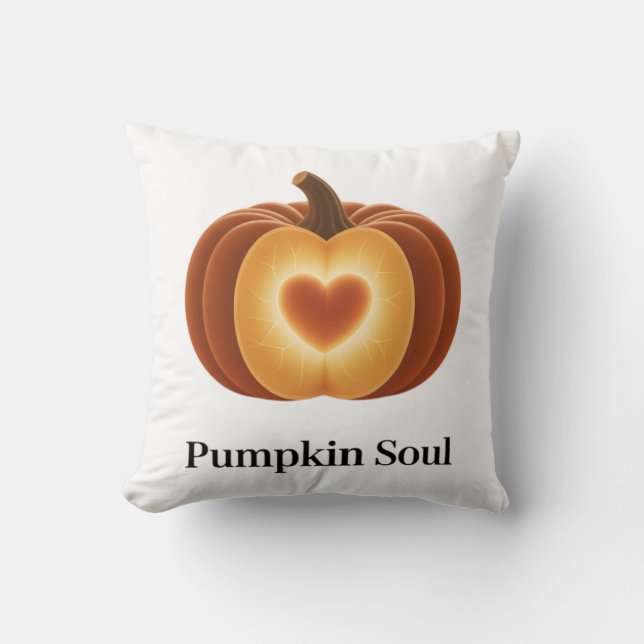 Pumpkin Soul – Autumn Decor Pillow (Front)