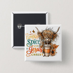 Pumpkin Spice.... 15 Cm Square Badge