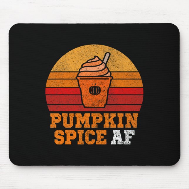 Pumpkin Spice Af Fun Men Husnd Apparel Halloween G Mouse Mat (Front)