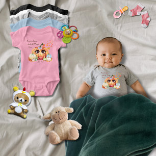 Pumpkin Spice All Things Nice Floral Anime Girl's  Baby Bodysuit