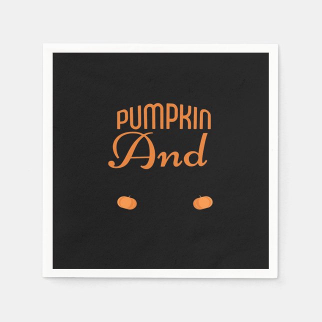 Pumpkin Spice And Everything Fine Slogan Napkin (Front)