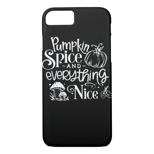 Pumpkin Spice And Everything Nice Autumn Fall Seas Case-Mate iPhone Case (Back)