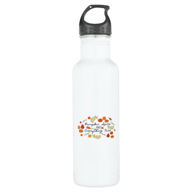 Pumpkin Spice And Everything Nice - Autumn Leaves  710 Ml Water Bottle (Front)