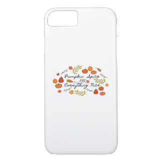 Pumpkin Spice And Everything Nice - Autumn Leaves  iPhone 8/7 Case