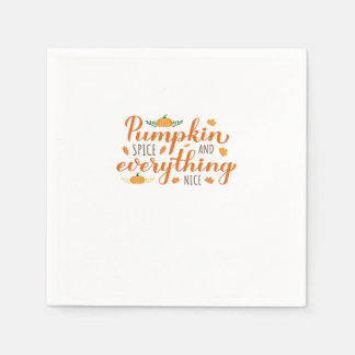 Pumpkin Spice And Everything Nice Basic Design Napkin