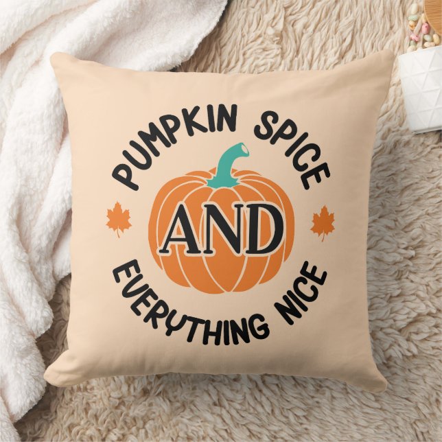 Pumpkin Spice and Everything Nice  Cushion (Blanket)