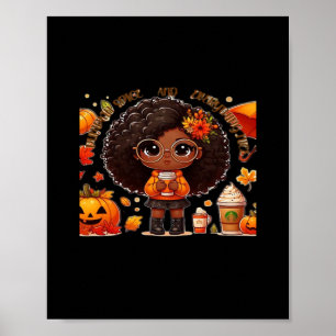 Pumpkin Spice And Everything Nice Design Funny Poster