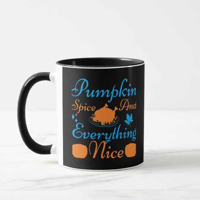 Pumpkin Spice And Everything Nice Essential Funny  Mug (Left)