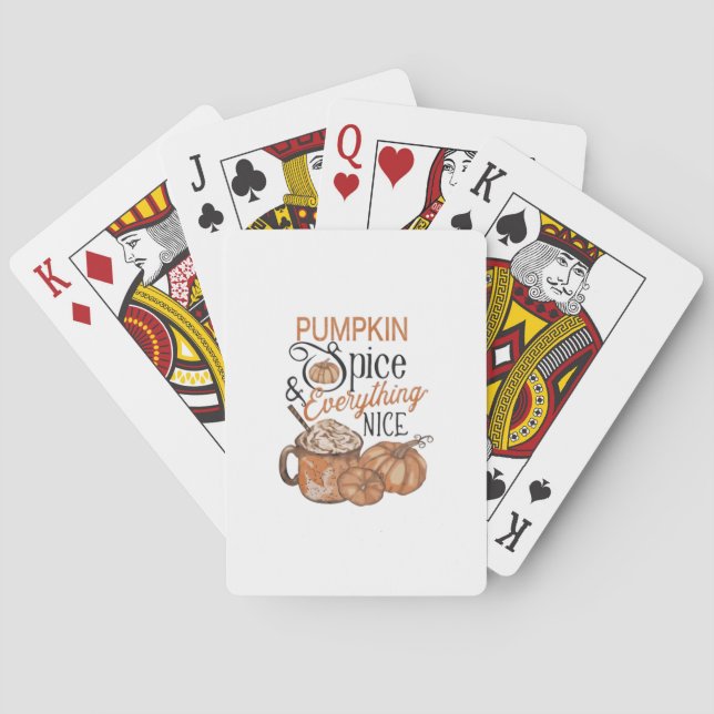 Pumpkin Spice And Everything Nice Essential Playing Cards (Back)