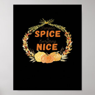 Pumpkin Spice And Everything Nice Essential Sloth Poster