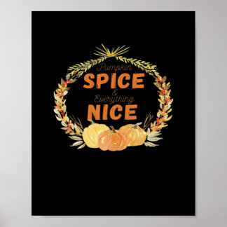 Pumpkin Spice And Everything Nice Essential Sloth Poster