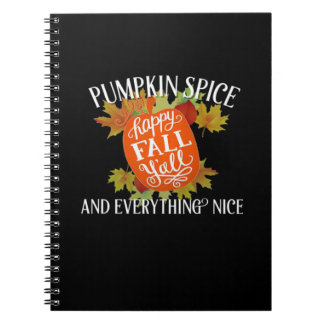 Pumpkin Spice And Everything Nice Fall Classic Notebook