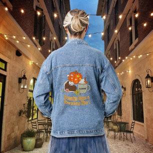 Pumpkin Spice and Everything Nice Fall Clothing  Denim Jacket