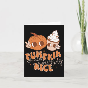 Pumpkin Spice And Everything Nice Fall Season Wome Card