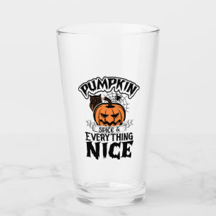 Pumpkin Spice and Everything Nice- Halloween Glass