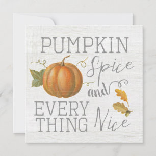 Pumpkin Spice and Everything Nice Holiday Card