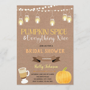 Pumpkin Spice and Everything Nice invitation