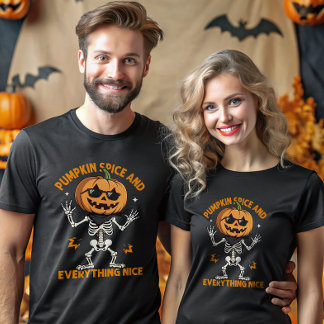 Pumpkin Spice And Everything Nice Pumpkin Head T-Shirt