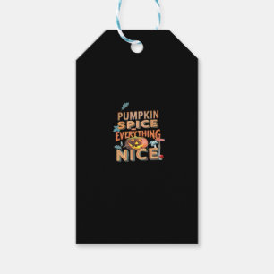 Pumpkin Spice And Everything Nice Slogan Quote Gift Tags