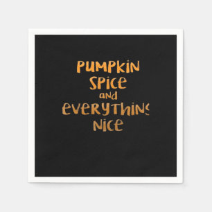 Pumpkin Spice And Everything Nice Sloth Design Napkin