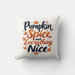 Pumpkin Spice And Everything Nice Sloth For Autumn Cushion