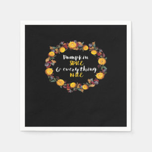 Pumpkin Spice And Everything Nice Sloth Halloween Napkin