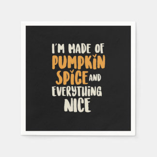 Pumpkin Spice And Everything Nice Sloth Napkin