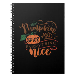 Pumpkin Spice And Everything Nice Sloth Notebook