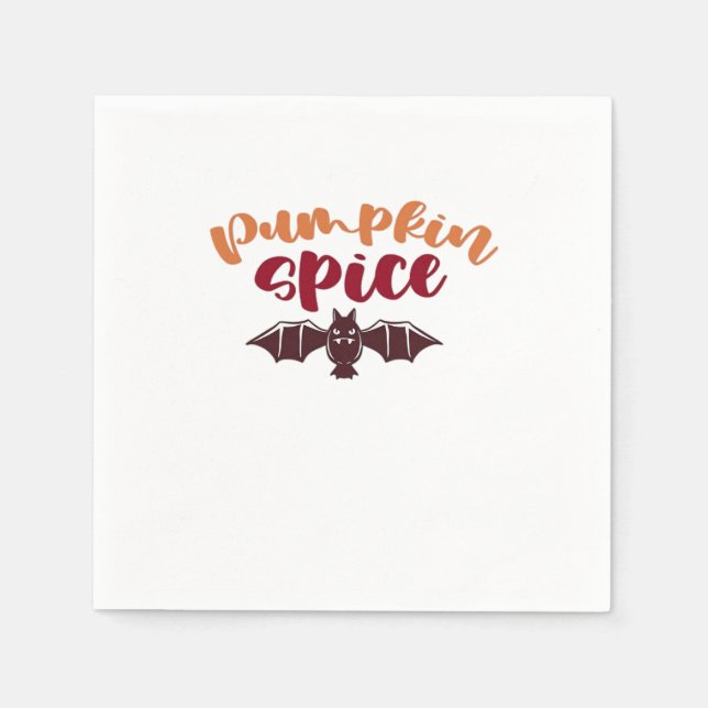 Pumpkin Spice And Everything Nice Viral Slogan & Q Napkin (Front)