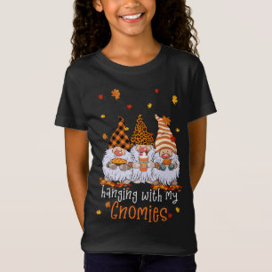 Pumpkin Spice And Gnomies Are Nice - Funny Thanksg T-Shirt