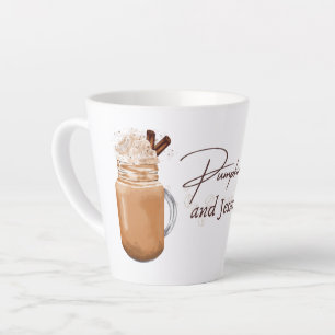 Pumpkin Spice and Jesus Christ Autumn Latte Mug
